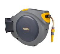 Dévidoir mural automatique 40m - HOZELOCK - fixation murale - sécurité enfant - jaune/gris