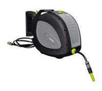 Dévidoir mural automatique Jardibric équipé avec tuyau d'arrosage L.35 m