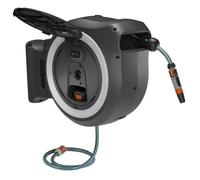 Enrouleur tuyaux d'arrosage Gardena Power Roll XL 18642-20 35 m gris-blanc Dévidoir automatique mural