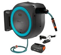 Dévidoir mural PowerRoll XL 35 m 35/18V P4A (Bleu turquoise) - Kit prêt à l'usage