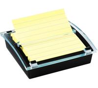 Dévidoir Noir + Z-Notes Super Sticky,Grand Format Xxl,90 Feuilles (101 Mmx101 Mm) Jaune Canari-Pour Le Bureau Et La Maison
