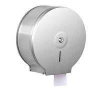 dévidoir papier toilette,Distributeur Papier Mural,Distributeur Essuie Main Mural, Porte-Rouleau de Papier Toilette Mural Rond,Clé De Verrouillage du Porte-Papier Hygiénique en Acier Inoxydable