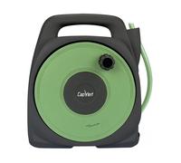 Dévidoir de Tuyau d'arrosage Portable équipé Capvert - Longueur 10 m - Vert et Gris Anthracite