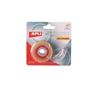 Dévidoir pour rouleaux de rubans adhésifs de 19mmx33m - 1 rouleau de ruban transparent inclus
