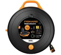 Fiskars - Dévidoir d'arrosage Comfort S - Kit tout compris, 15 m, enroulement auto, Ø13 mm - 1071660