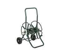 Outsunny Dévidoir de tuyau d'arrosage sur 2 roues 30 m Ø16 mm métal vert poignée antidérapante