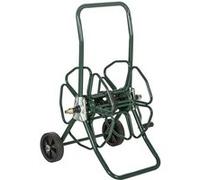 Outsunny Dévidoir de tuyau d'arrosage sur 2 roues 30 m Ø16 mm métal vert poignée antidérapante