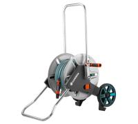 Dévidoir métal sur roues CLEVERROLL M avec tuyau 25M GARDENA 8543-26