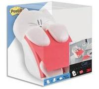 Dévidoir Z-Notes Chat avec 1 bloc Z-Notes 90 feuilles 76x76mm jaune G