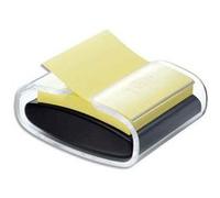 Dévidoir Z-notes Pro noir rechargeable + 1 bloc Z-notes Super Sticky jaune 76 x 76 mm G