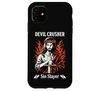 Devil Crusher Sin Slayer Jesus Spiritual Warfare Christian Coque pour iPhone 11