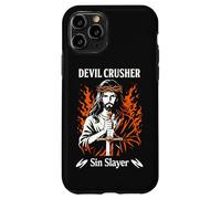 Devil Crusher Sin Slayer Jesus Spiritual Warfare Christian Coque pour iPhone 11 Pro