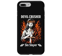Devil Crusher Sin Slayer Jesus Spiritual Warfare Christian Coque pour iPhone 7 Plus/8 Plus