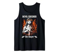 Devil Crusher Sin Slayer Jesus Spiritual Warfare Christian Débardeur