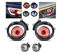 Devil Eye Headlight For Car, LED Dynamic Devil Eye Car Lights For Car,2024 New Evil Eyes Light Lens, Adjustable Eye Color Demon Eye Headlights, For Any Car Model, Wifi Control,12v(Multicolor Mode,2PCS