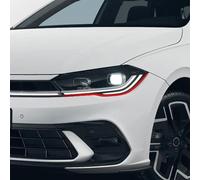 Devil Eye® KX004 Film décoratif pour phares de voiture Rouge Autocollant Compatible avec VW Polo à partir de 2024