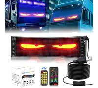 Devil Eyes Light for Cars LED Eyes for Trucks Car Window DIY Car Window DIY Car Dynamic LED Smart Colourful Eye Lamp Soft Screen Led Yeux LED pour pare-brise de camion Application intelligente