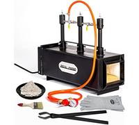 DEVIL-FORGE Forge à Gaz Propane DFPROF3+1D/2” avec 1 Porte 3 Brûleurs DFP (240.000 BTU) utiliser 1, 2 ou 3, Double insulation 2“ pour Couteliers, Maréchaux-Ferrants et Forgerons, Fabrication Couteaux