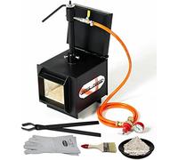 DEVIL-FORGE Forge à Gaz Propane modèle DFPROF1+1D/2” avec 1Porte 1 Brûleur DFP (80.000BTU) Double insulation 2“, pour Couteliers, Maréchaux-Ferrants et Forgerons, Fabrication Couteaux, Forgeage Métaux