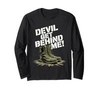 Devil Get Behind Me Bottes de Combat Manche Longue