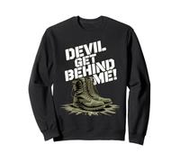 Devil Get Behind Me Bottes de Combat Sweatshirt