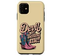 Devil Get Behind Me Bottes de Cowboy Coque pour iPhone 11
