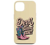 Devil Get Behind Me Bottes de Cowboy Coque pour iPhone 13