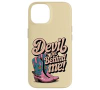 Devil Get Behind Me Bottes de Cowboy Coque pour iPhone 14
