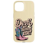 Devil Get Behind Me Bottes de Cowboy Coque pour iPhone 15