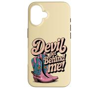 Devil Get Behind Me Bottes de Cowboy Coque pour iPhone 16