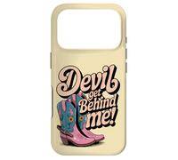 Devil Get Behind Me Bottes de Cowboy Coque pour iPhone 17 Pro