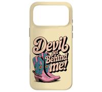 Devil Get Behind Me Bottes de Cowboy Coque pour iPhone 17 Pro Max