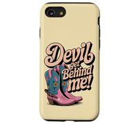 Devil Get Behind Me Bottes de Cowboy Coque pour iPhone SE (2020) / 7/8
