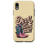 Devil Get Behind Me Bottes de Cowboy Coque pour iPhone XR