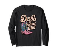 Devil Get Behind Me Bottes de Cowboy Manche Longue