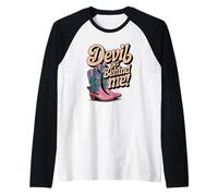 Devil Get Behind Me Bottes de Cowboy Manche Raglan