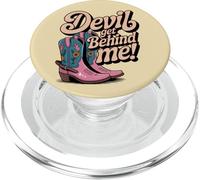 Devil Get Behind Me Bottes de Cowboy PopSockets PopGrip pour MagSafe