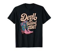 Devil Get Behind Me Bottes de Cowboy T-Shirt