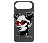 Devil Girl Lilith Demon Horns Lunettes de Soleil Blackwork Coque pour iPhone Air