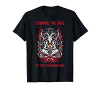Devil Goat Dark Art Église de Satan Baphomet Occult Goth 666 T-Shirt