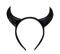 Devil Horns Headband Black
