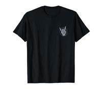 Devil Horns Heavy Metal Hard Rock & Roll Os Music Discret T-Shirt