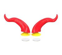 Devil Horns - Small Rubber Devil Horns, Adhesive Helmet Devill Decor, Helmet Horn Accessory | Hornss for Motorcycle, Skiing, Snowboarding, Riding, Touring, Racing Helmets Customization, Style Enhance