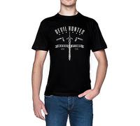 Devil Hunter Demon Noir Homme T-Shirt Taille L Black Men's Tee Size L