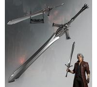 Devil May Cry Dante épée "Rebellion" ouvre-lettres XL 30 cm | Réplique en métal DMC en zinc moulé sous pression | Héritage de Sparda décoration de jeu | Pièce de collection et cadeau d'anime