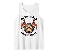 Devil Pinup Girl 1950's Rock Roll Rockabilly Homme Femme Débardeur