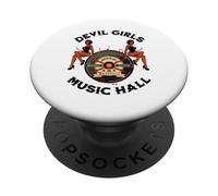 Devil Pinup Girl 1950's Rock Roll Rockabilly Homme Femme PopSockets PopGrip Adhésif