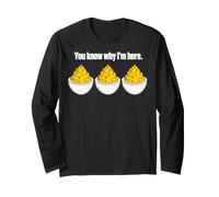 Deviled Eggs You Know Why Im Here Thanksgiving Men Women Kid Manche Longue