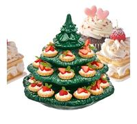 Deviled Récipient à œufs 4 étages en forme de sapin de Noël - Porte-apéritif 26 trous, pour rassemblements de vacances, Pâques, mariage, barbecue, fêtes en plein air, pique-nique