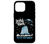 Devils Tower National Monument Out of This World! Funny OVNI Coque pour iPhone 16 Pro Max